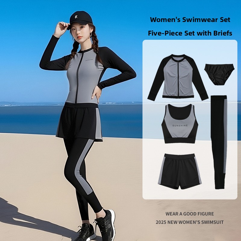 Snorkel Set - 2025년 겨울 여성용 긴팔 수영복 서핑