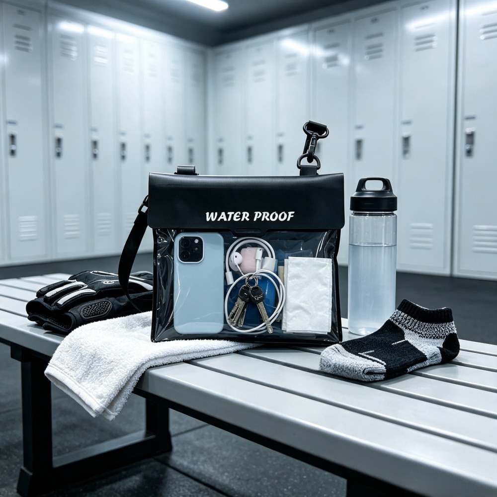Dry Bag Waterproof - 방수 크로스백, 해변용, 블랙, 1개, 터치스크린이