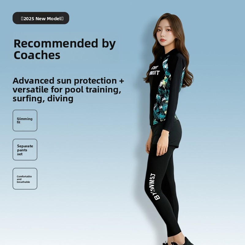 여성용 투피스 수영복 긴팔 잠수복 서핑 슈트 퀵 드라이 - Snorkel Set 리뷰 및 가격