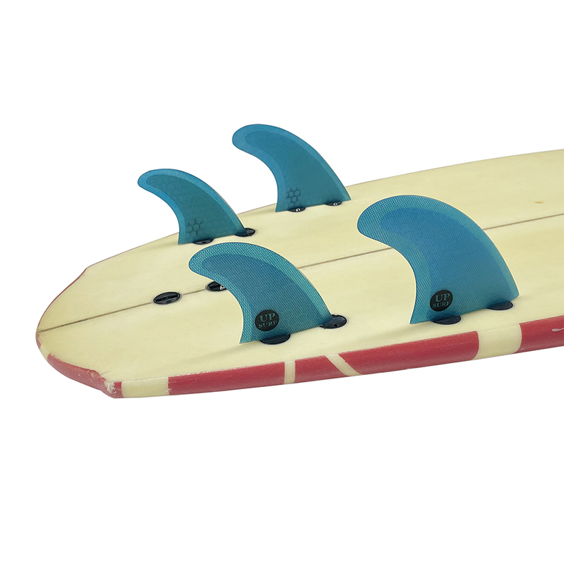 UPSURF M+GL 쿼드 핀 FCS 더블 탭 허니콤  - Surfboard Leash 리뷰 및 가격